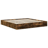 Storage Bed Concrete Grey 200 x 200 cm Engineered Wood 3411546