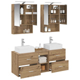 Bathroom Furniture Set 5 pcs Artisan Oak 3406806