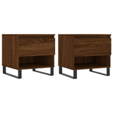 Coffee Tables 2 pcs Brown Oak 50x46x50 cm Engineered Wood 830939