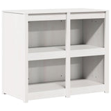 Outdoor Kitchen Cabinet MEPPEL 3 pcs White Solid Pine Wood 3443813