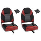 4 Piece Foldable Boat Seat Set High Backrest 3284339