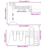 Outdoor Playset Solid Wood Douglas 3155847