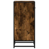 Sideboard Smoked Oak 35.5x35x76 cm Engineered Wood and Metal 848956
