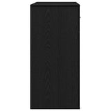 Sideboard with Drawer Black Oak 78 x 38 x 80 cm Engineered Wood 871677