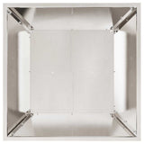Garden Planter Silver 50 x 50 x 15 cm Stainless Steel 873832
