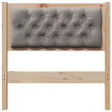Headboard Other Brown and taupe 80 cm Solid pine wood 879037