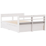 Bed Frame without Mattress White 120x200 cm Solid Wood Pine 3307126