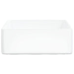 Wash Basin White 37x37x13 cm Ceramic Square 153341