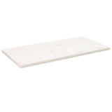 Table Top White 100x50x2.5 cm Solid Wood Pine Rectangular 824406