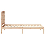 Bed Frame without Mattress 75x190 cm Small Single Solid Wood 3105365