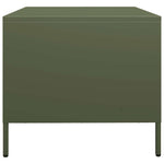 ZNTS Coffee Table Olive Green 101.5x50x43.5 cm Cold-rolled Steel 851278