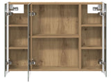 Bathroom Mirror Cabinet Artisian Oak 63.5 x 15.5 x 60.5 cm 889254