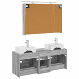 Bathroom Furniture Set 4 pcs Grey Sonoma 3406820