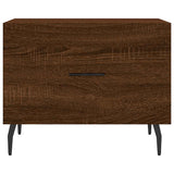 Coffee Table Brown Oak 50x50x40 cm Engineered Wood 829442