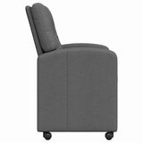 Dining Chairs with Wheels 2 pcs Dark grey 57 x 67 x 95 cm 42017848