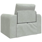 Sofa Bed Light Grey 98 x 71 x 83 cm Velvet 4106666