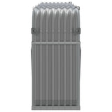 Log Holder Light Grey 234x45x100 cm Galvanised Steel 364555