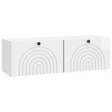 Wall-Mounted TV Cabinet High Gloss White 98 x 31 x 30 cm 898219