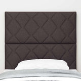 Headboard with Headboard Dark Brown 100 cm Faux Leather 3337902