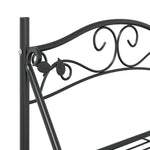 ZNTS Flower Rack Black 56x30x96 cm Steel 319353