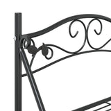 Flower Rack Black 56x30x96 cm Steel 319353