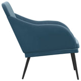 Bench Blue 110x76x80 cm Velvet 351473