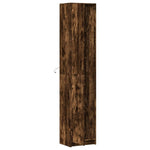 Highboard with LED Smoked Oak 41.5x32.5x200 cm Engineered Wood 3307902