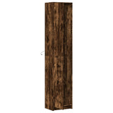 Highboard with LED Smoked Oak 41.5x32.5x200 cm Engineered Wood 3307902