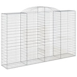 Arched Gabion Baskets 12 pcs 300x50x180/200 cm Galvanised Iron 3146783