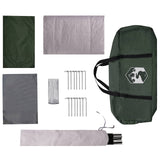 Family Tent with Roof Army Green 380 x 260 x 190 cm Polyester 42028496