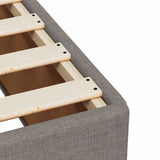 Box Spring Bed with Mattress Taupe 90x200 cm Fabric 3285782