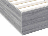 Bed Frame Grey Sonoma 80 x 200 cm Engineered Wood 3429657