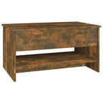 ZNTS Coffee Table Smoked Oak 80x50x40 cm Engineered Wood 819296