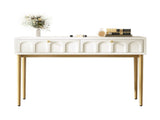 Dressing Table With 2 Drawers 76.5 Cm High ,Chest Drawers Bedroom Highboard White Sideboard Chest WF314399AAB