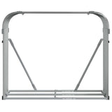 Log Holder Light Grey 120x45x100 cm Galvanised Steel 364553