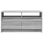 ZNTS Coffee Table with LED Lights Grey Sonoma Engineered Wood 851996