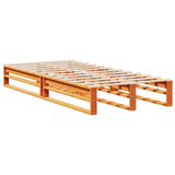 Bookcase Bed without Mattress Wax Brown 75x190 cm Small Single Solid Wood 3323907