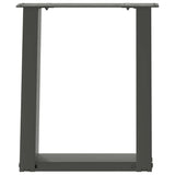 Coffee Table Legs U-Shaped 2 pcs Anthracite 28x cm Steel 4012758