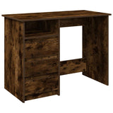 Desk Smoked Oak 102x50x75 cm Engineered Wood 860467