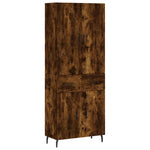 Highboard Smoked Oak 69.5x34x180 cm Engineered Wood 3198166