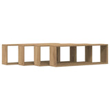 Wall Shelf 4 pcs Artisan oak 80 x 15 x 26 cm Engineered wood 862642
