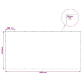 Tarpaulin with Eyelets White 4 x 8 m 260 gsm PE 42039423
