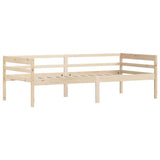 Bed Frame without Mattress Solid Pinewood 90x200 cm 322051
