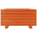 Garden Planter Wax Brown 50x50x26.5 cm Solid Wood Pine 847295