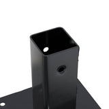 Post Bases Square 12 pcs Anthracite 46x46 mm Powder-coated Steel 42000019