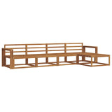Outdoor Sofa Set 5 pcs Natural Solid Acacia Wood 3367442