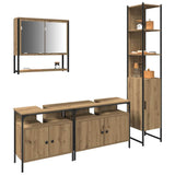 Bathroom Furniture Set 4 pcs Artisan oak 33 x 33 x 185.5 cm 3334405