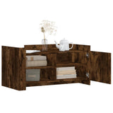 Coffee Table Smoked Oak 100x50x50 cm Engineered Wood 848364
