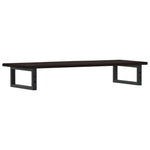 ZNTS Basin Shelf Wall Mounted Steel and Solid Wood Oak 3302589