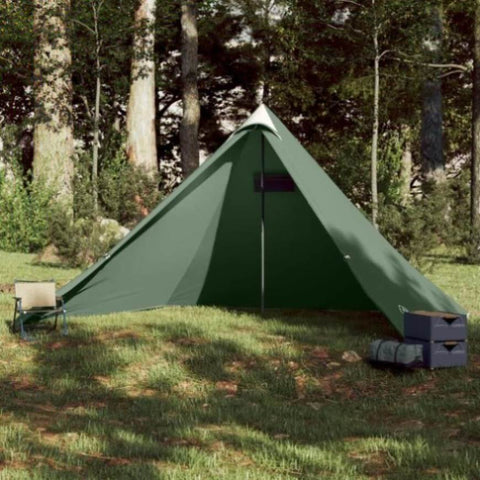 ZNTS Family Tent Tipi 7-Person Green Waterproof 94710